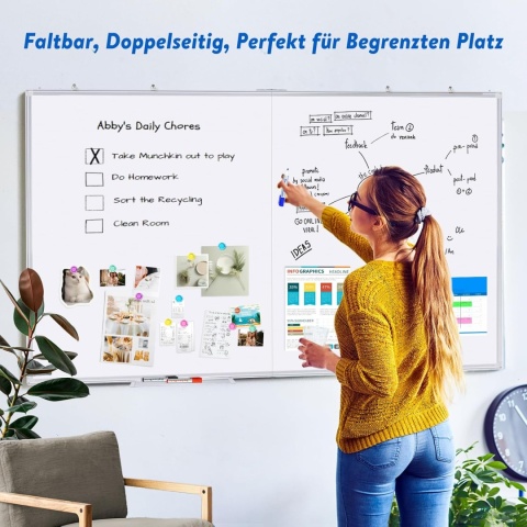 Tablica magnetyczna suchościeralna 120 x 90 cm