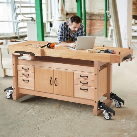 Wózki Kołowe do Ciężkich Zadań, Koła Hamulcowe Konstrukcja Stalowa 370kg