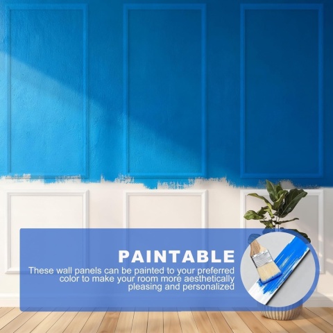 Zestaw 6 wstępnie wyciętych listew ściennych, samoprzylepny sztukateria