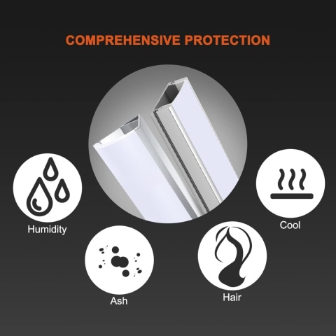 6sztuk listwy aluminiowe LED 1 metr U-profil aluminiowy zestaw