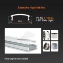 6sztuk listwy aluminiowe LED 1 metr U-profil aluminiowy zestaw