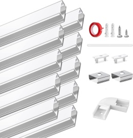 10 sztuk listwy aluminiowe LED 1 metr U-profil aluminiowy zestaw