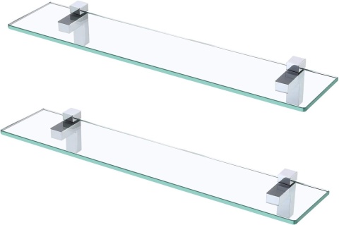 2XKES Szklana Półka Do łazienki 60CM 8MM