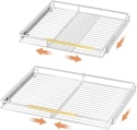 2 x Wysuwana Szuflada Kuchenna regulowany organizer do szafki kuchennej 57- 96 cm