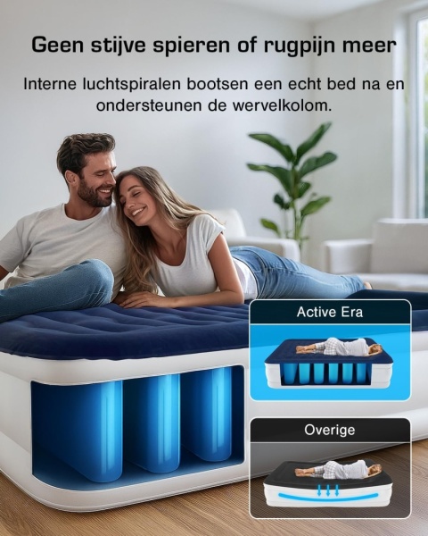 Active Era Dmuchany Materac 203cm x 152cm x 56cm Samopompujący