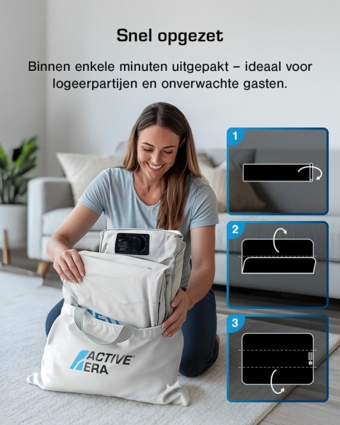 Active Era Dmuchany Materac 203cm x 152cm x 56cm Samopompujący