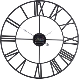 DUŻY METALOWY ZEGAR ŚCIENNY 60 CM CICHY MECHANIZM ARVENTA STYLE