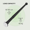 Karnisz rozporowy MEISENBERG 70–120 cm czarny mat bez wiercenia