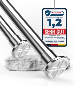 Drazek prysznicowy pręt napinający szyna teleskopowa 50 - 80 cm