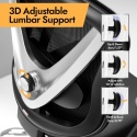 Ergonomiczne Krzesło Biurowe z Podparciem Lędźwiowym 3D HOLLUDLE