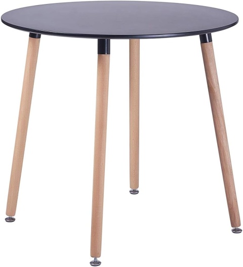 H.J WeDoo Okrągły stół do jadalni, designerski stół kuchenny, 80 CM