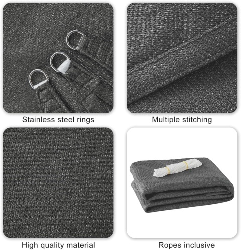 Żagiel przeciwsłoneczny,2 x 3 m, wodoszczelny HAIKUS