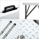 HollyHOME Składany stół kempingowy piknikowy kwadratowy 87 cm M1203