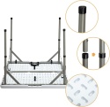 HollyHOME Składany stół kempingowy piknikowy kwadratowy 87 cm M1203