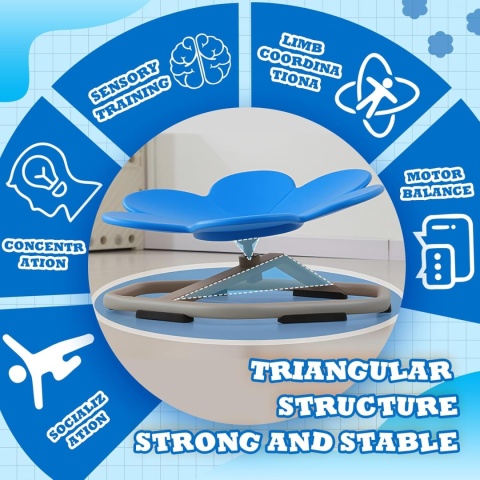 KARUZELA MINI OBROTOWE SIEDZISKO SENSORYCZNE Krzesło obrotowe