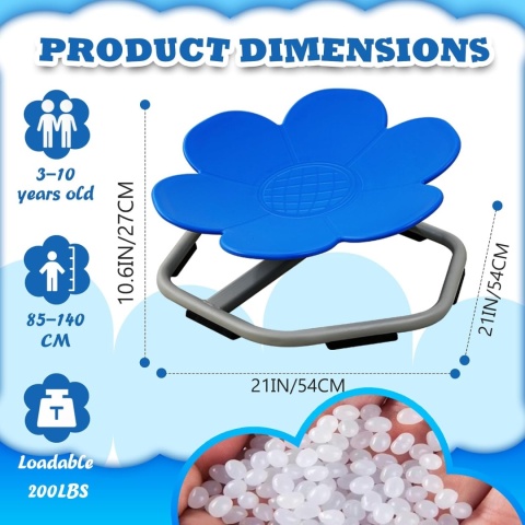 KARUZELA MINI OBROTOWE SIEDZISKO SENSORYCZNE Krzesło obrotowe