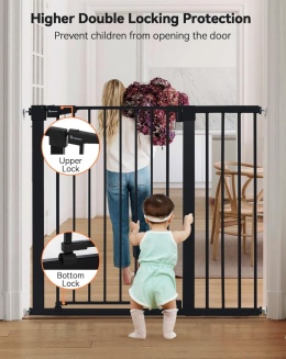 Kratka ochronna na drzwi schody bez wiercenia obracana z obu stron 74-87cm