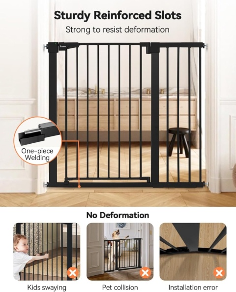 Kratka ochronna na drzwi schody bez wiercenia obracana z obu stron 74-87cm