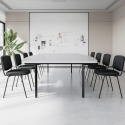 Krzesło konferencyjne ISO Black Czarne do biura, sali, poczekalni ,zestaw 2 sztuki