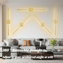 Lampa ścienna ładowana przez USB z pilotem, 3000 K - 6500 K Zestaw 2 sztuki 80 cm