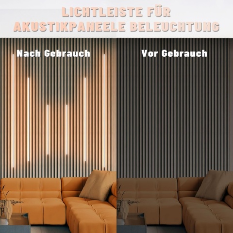 Lichaser Wbudowane diody LED do lameli, 6 sztuk, możliwość ściemniania