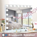 Lustro do makijażu FENCHILIN Bluetooth Hollywood Mirror z sterowaniem dotykowym, 80 x 58 cm