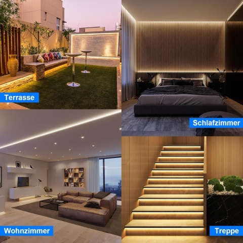 Molfanco Aluminiowy profil LED, 12 x 1 m, z czarną pokrywą