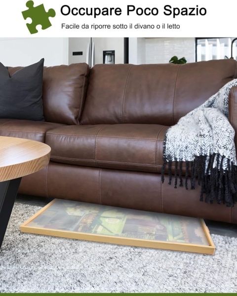 Obrotowa deska do puzzli, 1500 elementów z szufladami i pokrywą