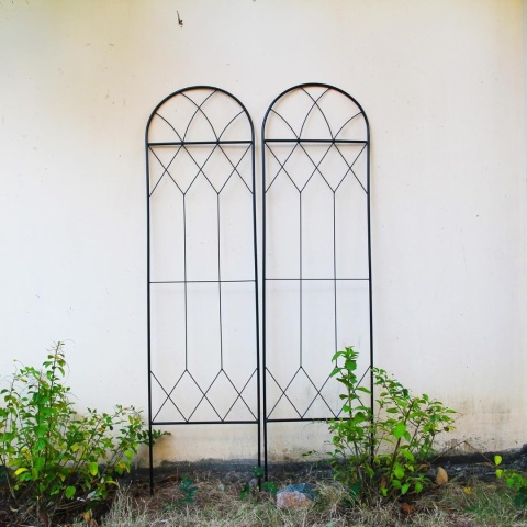 PERGOLA OGRODOWA METALOWA PODPORA DO ROŚLIN RÓŻ KWIATÓW KRATKA ZESTAW 150CM