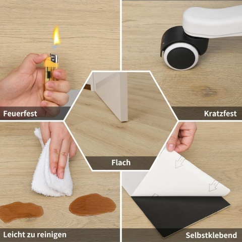 Panele Winylowe Samoprzylepne 5m² Deski parkiet WODOODPORNE