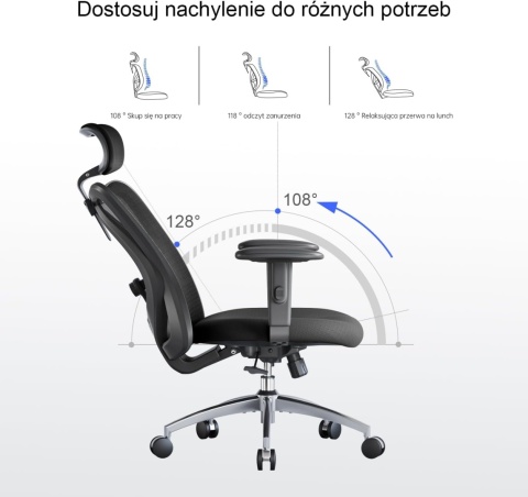 SIHOO Ergonomiczne krzesło biurowe