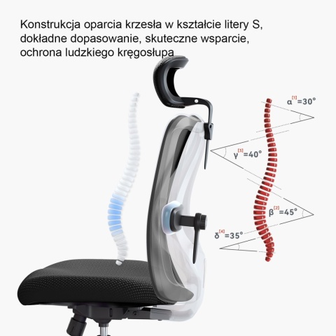 SIHOO Ergonomiczne krzesło biurowe