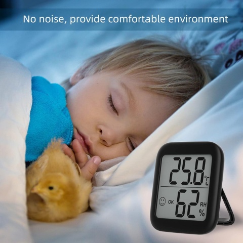 VICKSONGS 3 sztuki, Higrometr Cyfrowy, Termometr Wewn., Wskaźnik Komfortu