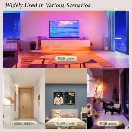 Wentylator sufitowy z oświetleniem i pilotem 48,5 cm, ściemnialny, 6 poziomów prędkości