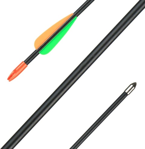 Wytrzymałe Strzały do łuku 12 sztuk zestaw łuk 28-calowe strzały z włókna szklanego