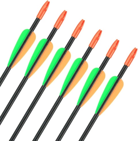 Wytrzymałe Strzały do łuku 12 sztuk zestaw łuk 28-calowe strzały z włókna szklanego