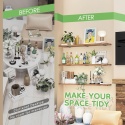 Yeabett Zestaw 6 wsporników półek 30 cm LOFT uchwyt półki, podpórka