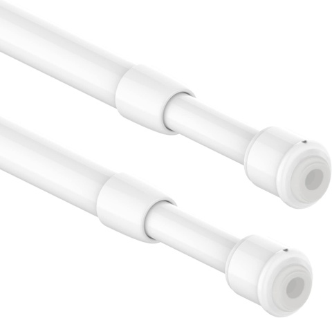 2 sztuki mały drążek zaciskowy, karnisz zaciskowy, drążek zaciskowy do okien, (90-120 cm, Ø 10mm)