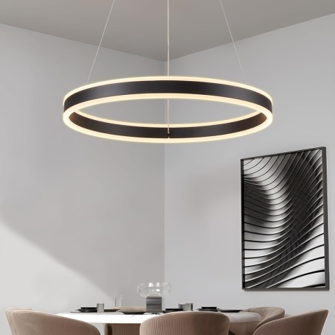 50cm Lampa Wisząca LED 48W Z Funkcją ściemniania 2700K-6500K z pilotem