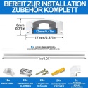 6sztuk listwy aluminiowe LED 1 metr U-profil aluminiowy zestaw