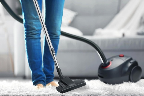 Bestron Odkurzacz z workiem, odkurzacz podłogowy zmywalny HEPA12 i mikrofiltr