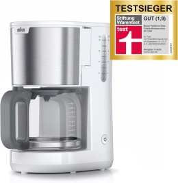 Braun KF 1500 WH PurShine ekspres do kawy – przelewowy KF 1500 WH