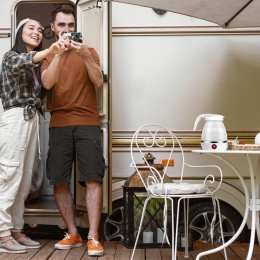 Czajnik Składany Elektryczny Silikonowy 0,6L 600W Turystyczny Podróżny