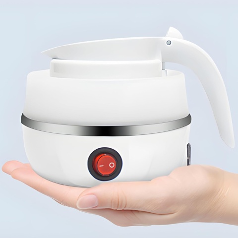 Czajnik Składany Elektryczny Silikonowy 0,6L 600W Turystyczny Podróżny