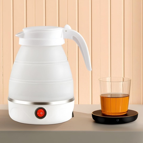 Czajnik Składany Elektryczny Silikonowy 0,6L 600W Turystyczny Podróżny