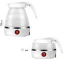 Czajnik Składany Elektryczny Silikonowy 0,6L 600W Turystyczny Podróżny