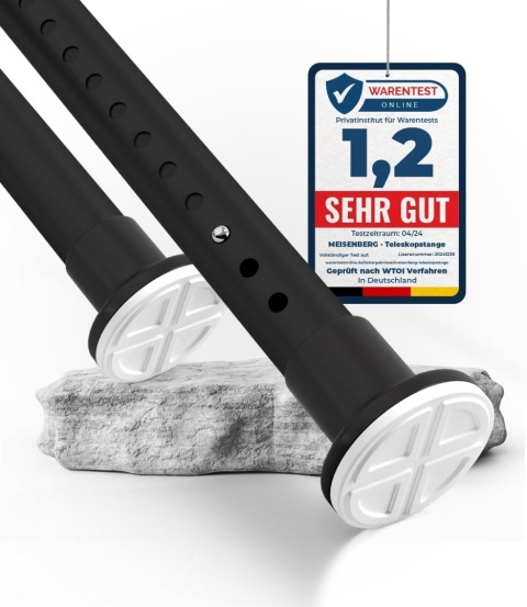 Drążek rozporowy Karnisz teleskopowy Prysznicowy Bezinwazyjny 210-260cm