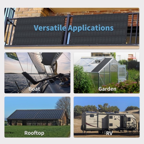 Elastyczny moduł solarny 210 W, monokrystaliczny moduł solarny, moduł fotowoltaiczny,