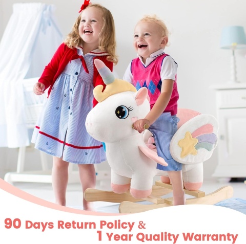 FUNLIO Konik Na Biegunach Jednorożec Dla Dzieci 6m-3l Łatwy Montaż