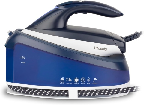 H.Koenig V7 Centrum prasowania, 2200W, Przepływ pary 120 g/min